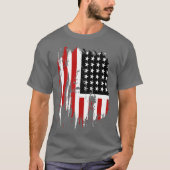 Vintager amerikanischer Flaggen-T - Shirt (Vorderseite)