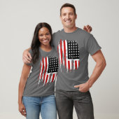 Vintager amerikanischer Flaggen-T - Shirt (Unisex)