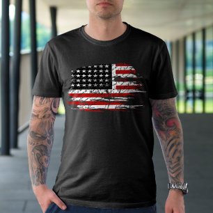 Vintager amerikanischer Flaggen-T - Shirt