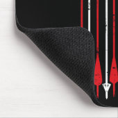 Vintager amerikanischer Flaggenbogen Jagd Mousepad (Ecke)