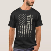 Vintager amerikanischer Flaggenschlager T-Shirt (Vorderseite)