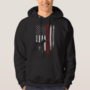 Vintager amerikanischer Flaggenwels bester Pit Bul Hoodie
