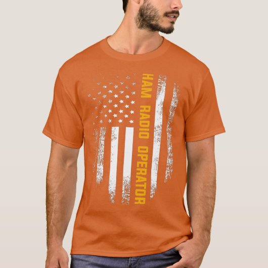 Vintager amerikanischer Funkbetreiber T-Shirt (Vorderseite)