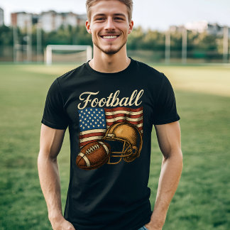 Vintager amerikanischer Fußball T-Shirt