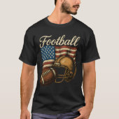 Vintager amerikanischer Fußball T-Shirt (Vorderseite)