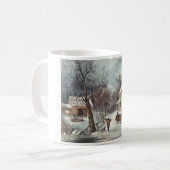 Vintager amerikanischer Hausmeister Winter Kaffeetasse (Vorderseite Links)