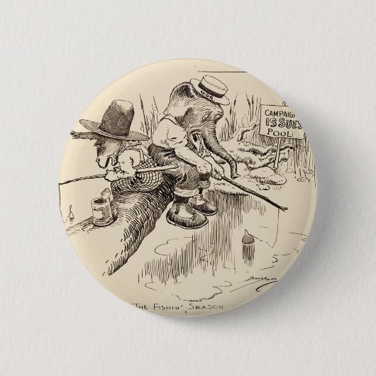Vintager amerikanischer Knopf Button (Vorderseite)