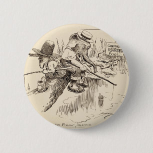 Vintager amerikanischer Knopf Button