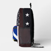 Vintager amerikanischer/kubanischer Rucksack, patr Bedruckter Rucksack (Rechts)