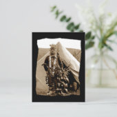 Vintager amerikanischer Lakota-Tänzer Postkarte (Stehend Vorderseite)