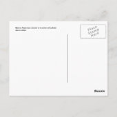 Vintager amerikanischer Lakota-Tänzer Postkarte (Rückseite)