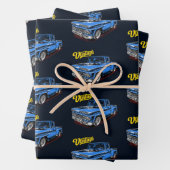 Vintager amerikanischer LKW Geschenkpapier Set (Beispiel)