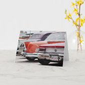 Vintager amerikanischer Oldtimer-Notecard Karte (Gelbe Blume)