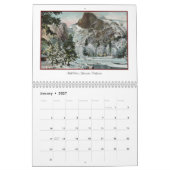 Vintager amerikanischer Wall-Kalender Kalender (Jan 2027)