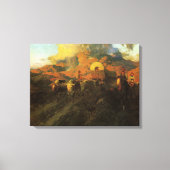 Vintager amerikanischer Westen, Overland Trail von Leinwanddruck (Vorderseite)