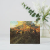 Vintager amerikanischer Westen, Overland Trail von Postkarte (Stehend Vorderseite)