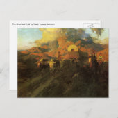 Vintager amerikanischer Westen, Overland Trail von Postkarte (Vorne/Hinten)