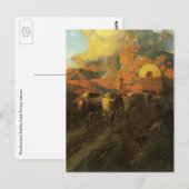 Vintager amerikanischer Westen, Overland Trail von Postkarte (Vorne/Hinten)
