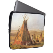Vintager amerikanischer Westen, Teepons auf Schlic Laptopschutzhülle (Vorne Rechts)