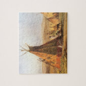 Vintager amerikanischer Westen, Teepons auf Schlic Puzzle (Vertikal)