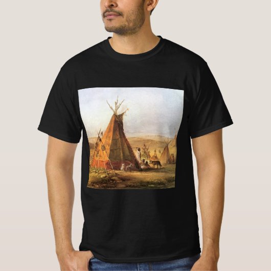 Vintager amerikanischer Westen, Teepons auf Schlic T-Shirt (Vorderseite)