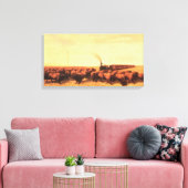 Vintager amerikanischer Westen, vertreten durch NH Leinwanddruck (Insitu (Wohnzimmer))