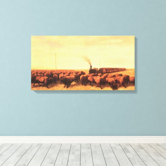 Vintager amerikanischer Westen, vertreten durch NH Leinwanddruck (Insitu (Holzboden))