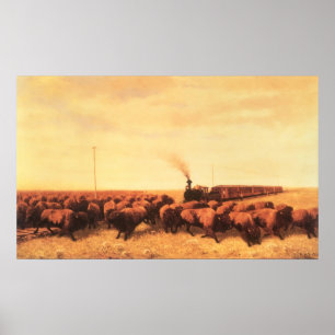 Vintager amerikanischer Westen, vertreten durch NH Poster