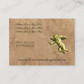 Vintager Amor-Hochzeits-Planer Visitenkarte (Rückseite)