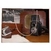 Vintager analoger Kamerakorder Große Geschenktüte (Rückseite)