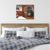 Vintager analoger Kamerakorder Leinwanddruck (Insitu (Schlafzimmer))