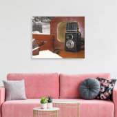 Vintager analoger Kamerakorder Leinwanddruck (Insitu (Wohnzimmer))
