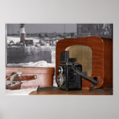 Vintager analoger Kamerakorder Poster (Vorne)