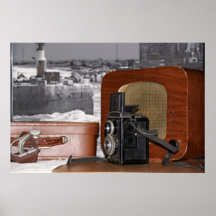 Vintager analoger Kamerakorder Poster