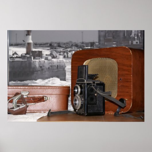 Vintager analoger Kamerakorder Poster (Vorne)