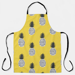 Vintager Ananas Spaß Nahtlose Illustration Schürze
