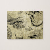 Vintager Anatomie Puzzle (Horizontal)