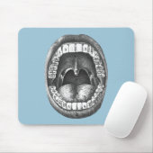 Vintager anatomischer Mund Mousepad (Mit Mouse)