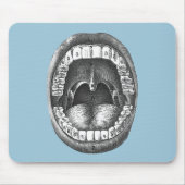 Vintager anatomischer Mund Mousepad (Vorne)