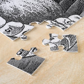 Vintager anatomischer Mund Puzzle (Seite)