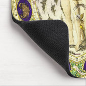 Vintager anatomischer Zodiakmann Mousepad (Ecke)