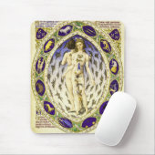 Vintager anatomischer Zodiakmann Mousepad (Mit Mouse)