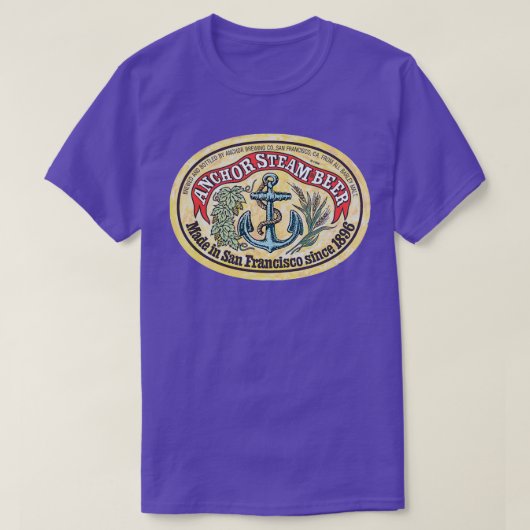 Vintager Anchor-Dampfber T-Shirt (Design vorne)