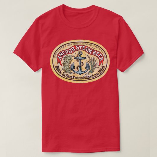 Vintager Anchor-Dampfber T-Shirt (Design vorne)