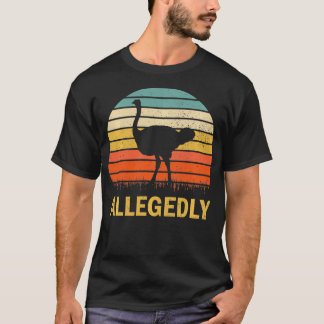 Vintager angeblich StraußenRetro-Strauß Lover Gif T-Shirt