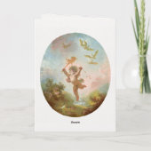 Vintager Angel Christlicher religiöser Valentinsta Feiertagskarte (Rückseite)