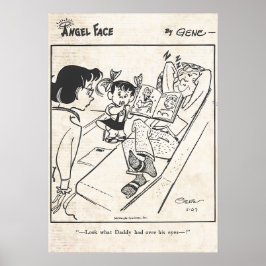 Vintager Angel-Comic Strip Poster