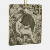 Vintager Angel Doppelsiedte Ornament (Rechts)