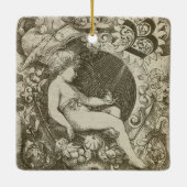Vintager Angel Doppelsiedte Ornament (Rückseite)