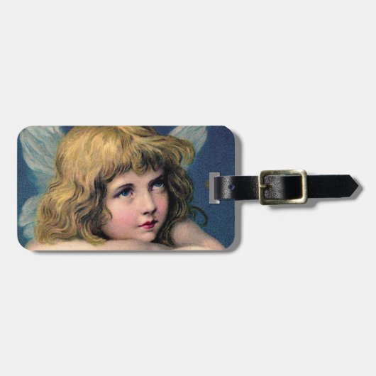 Vintager Angel Gepäckanhänger (Vorderseite horizontal)